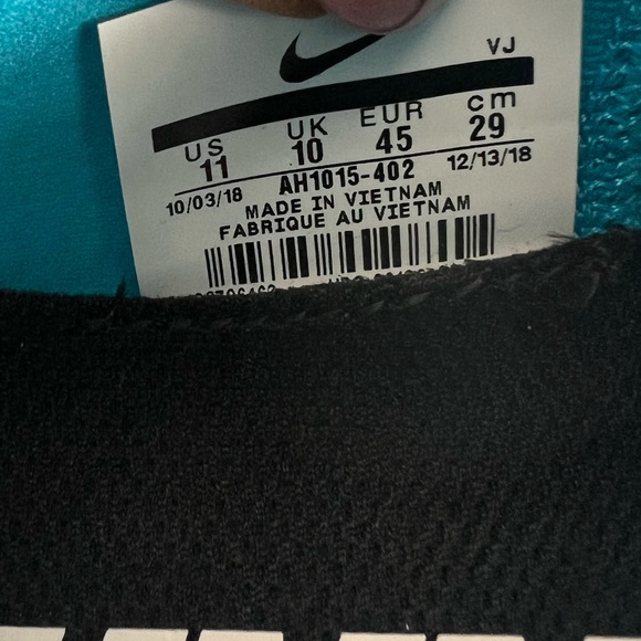 Nike Odyssey React 2 Flyknit ‘Blue Lagoon’ Men Running Sneakers- SZ 11 - Picture 7 of 7